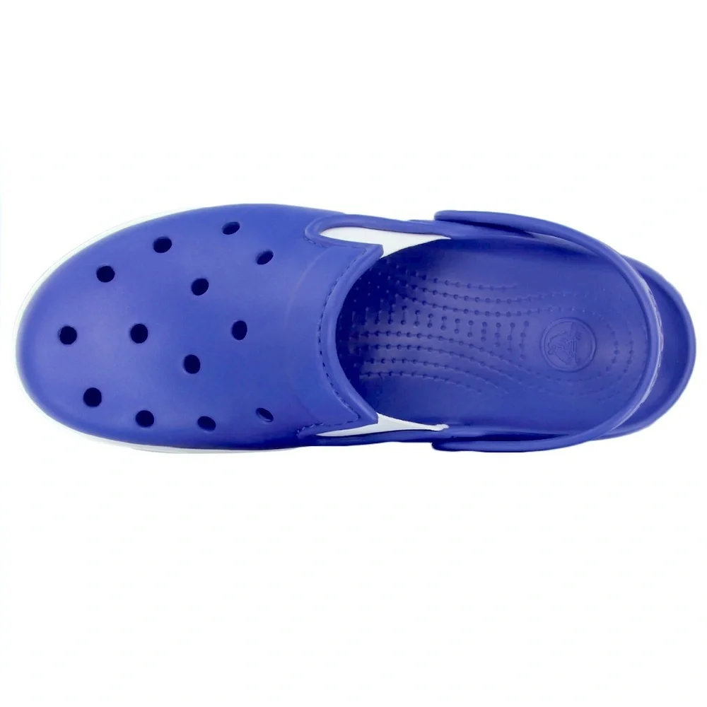 ✅CROCS CitiLane Clog Blue and White Sandals Mens 4, Women 6, Boys 4.5